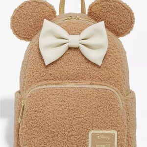 Disney Minnie Sherpa Loungefly Backpack